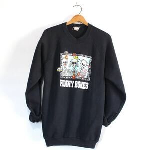 Vintage Funny Bones Skeleton Sweatshirt XL